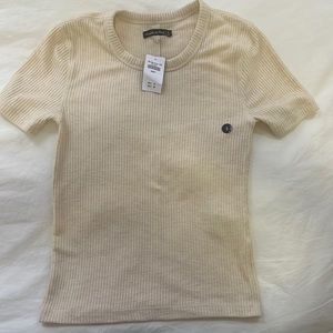 Abercrombie and Fitch, size small, cream color